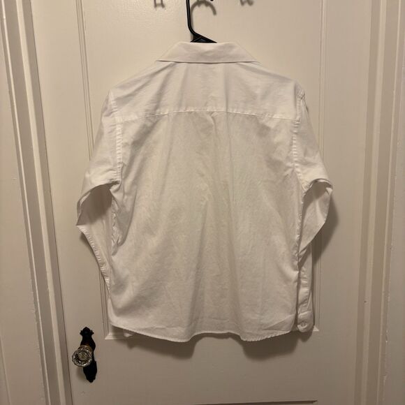 Women’s Edwards Redwood & Ross White Button Down Shirt Size S - Picture 3 of 5